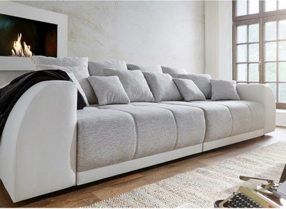 Sofa Couch 310cm Polster Sofas 5 Sitzer Textil big xxl Wohnzimmer Couchen